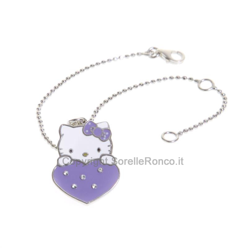 HELLO KITTY BRACCIALE ARGENTO 925 SWAROVSKI