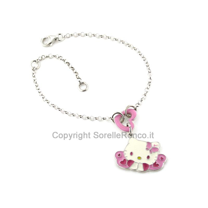 HELLO KITTY BRACCIALE ARGENTO 925 LITTLE BUTTERFLY