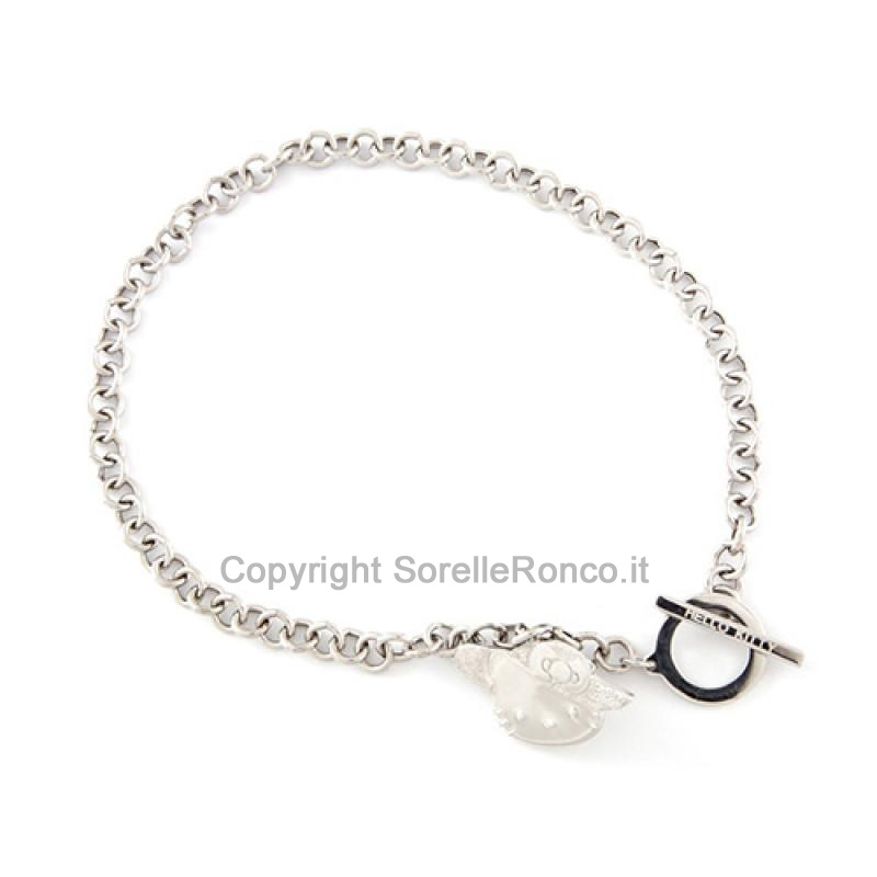 HELLO KITTY COLLANA ARGENTO 925 CAPPELLO