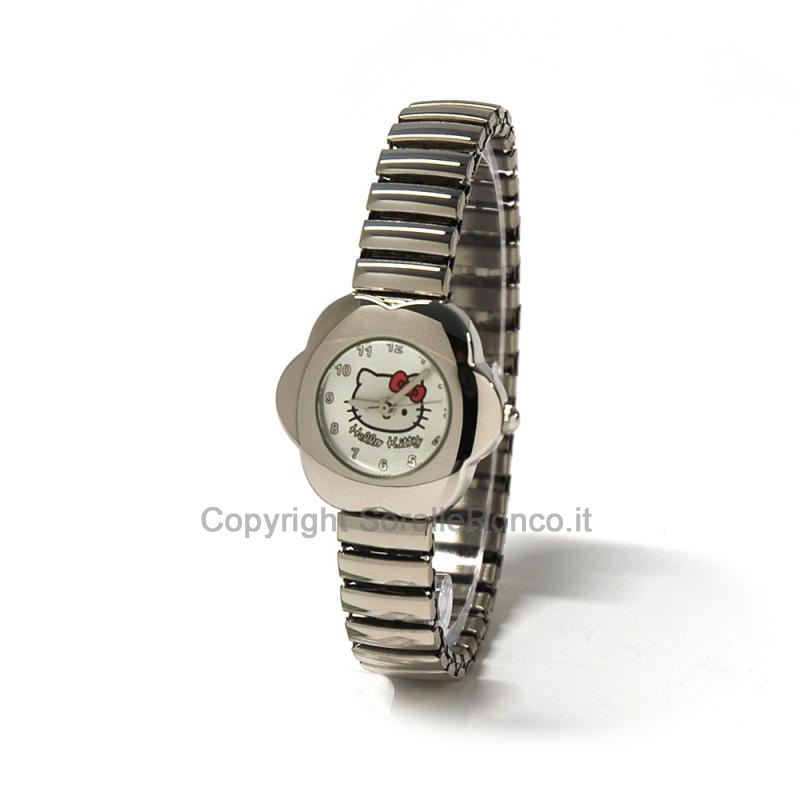HELLO KITTY OROLOGIO FIORE BIANCO