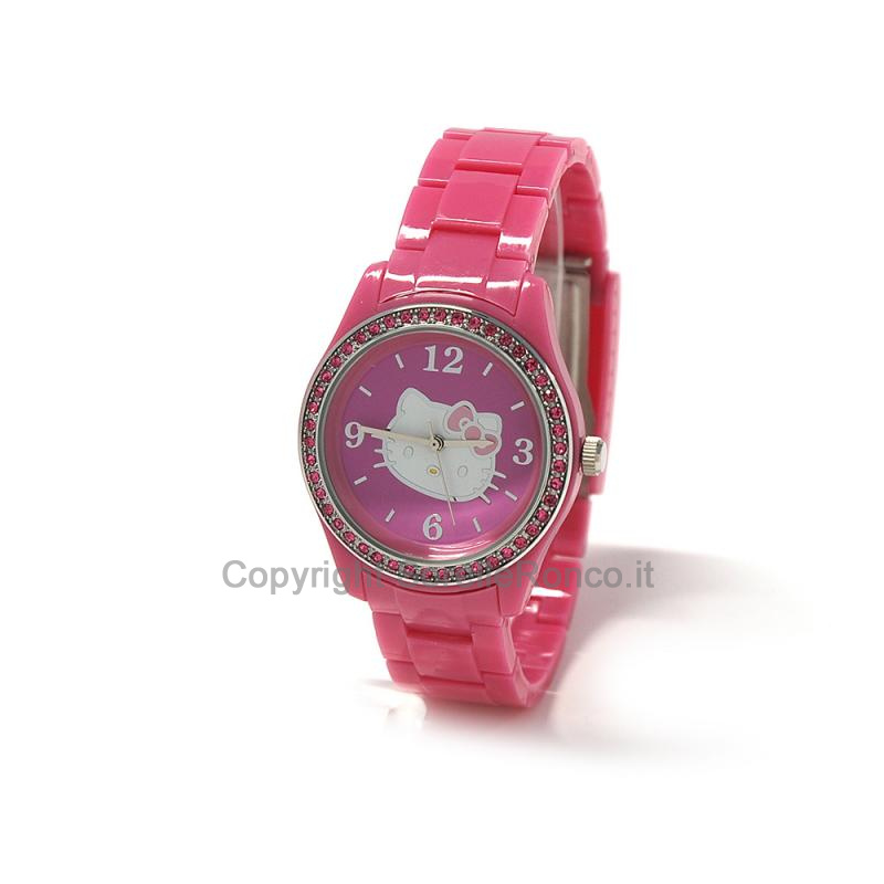 HELLO KITTY OROLOGIO ROSA MATTE GOMMA