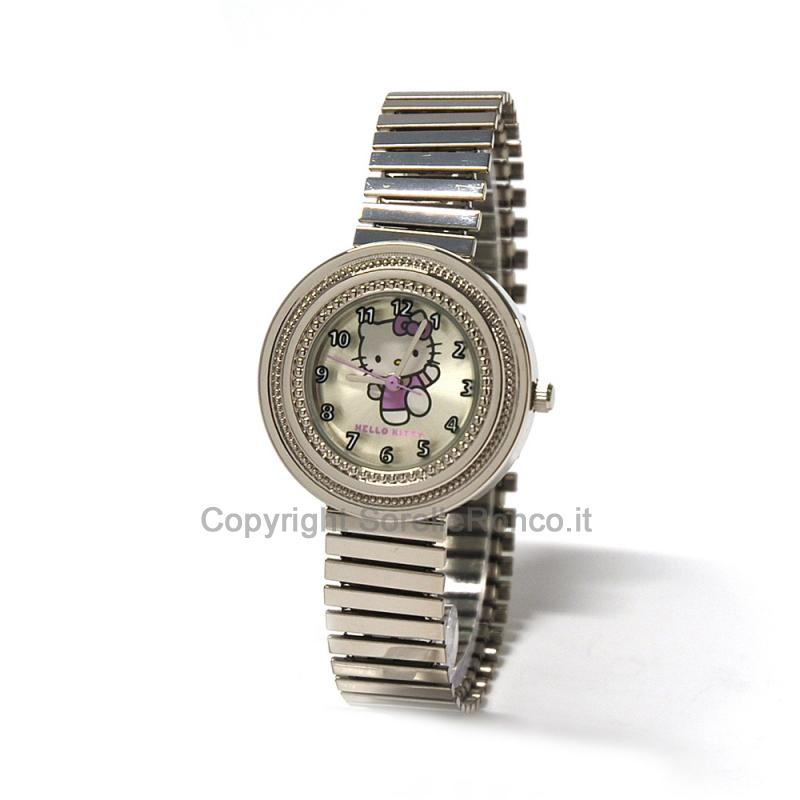 HELLO KITTY OROLOGIO ACCIAIO LILLA