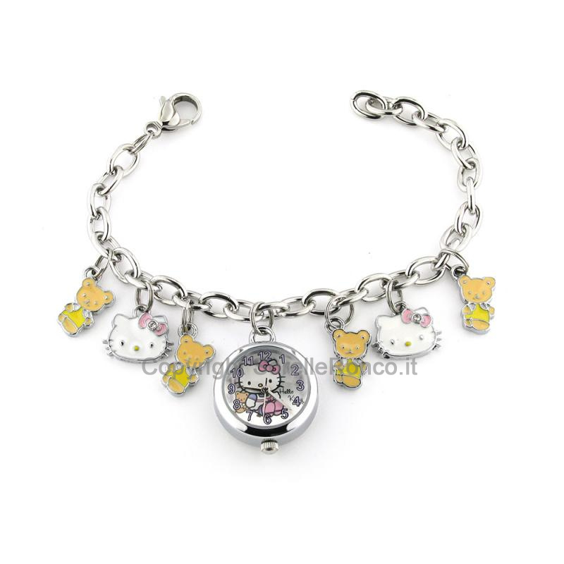HELLO KITTY OROLOGIO CHARMES CATENA