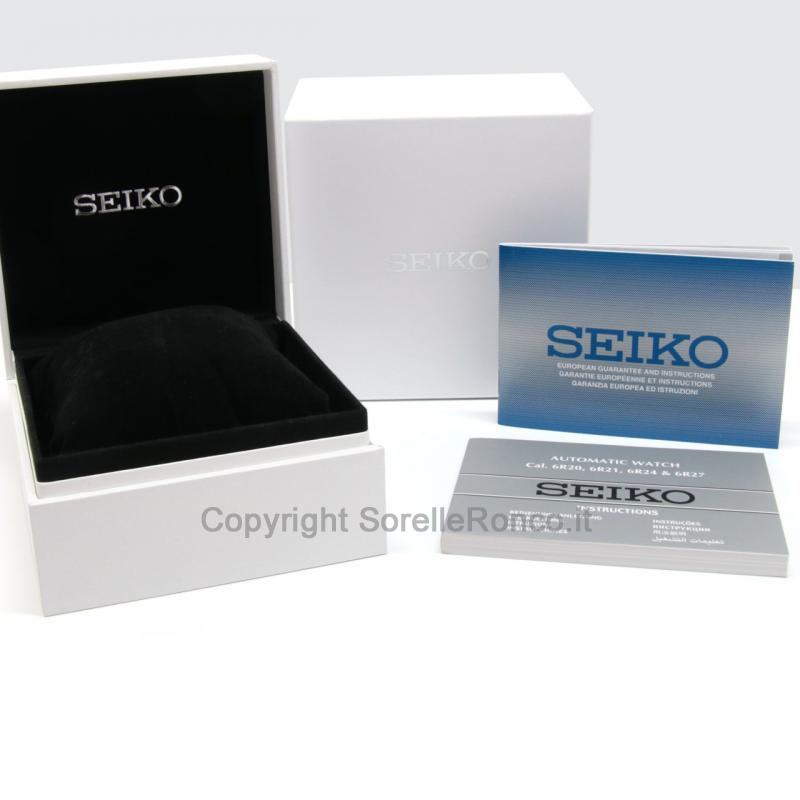 SEIKO SPORT CHRONO BIANCO 44,9MM CINTURINO PELLE