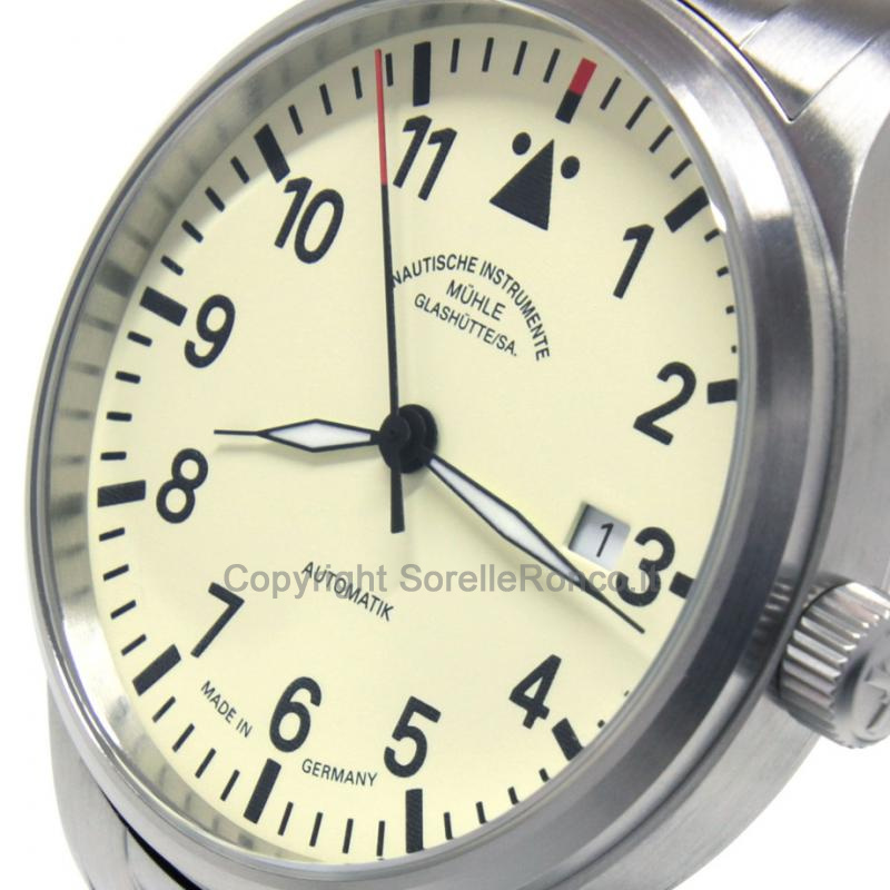 MÜHLE GLASHÜTTE TERRASPORT II CREMA 40MM ACCIAIO