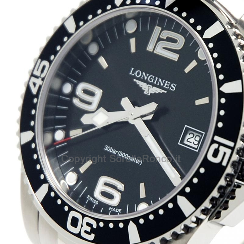 LONGINES HYDROCONQUEST NERO 41MM GHIERA CERAMICA