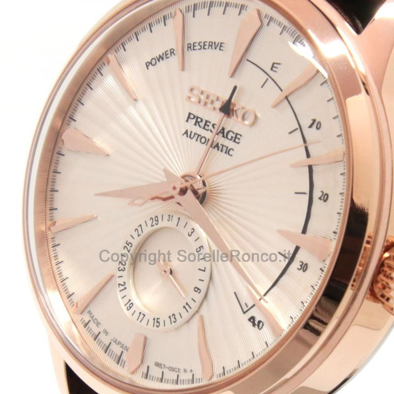SEIKO PRESAGE 40,5MM AVORIO PLACCATO ORO ROSA