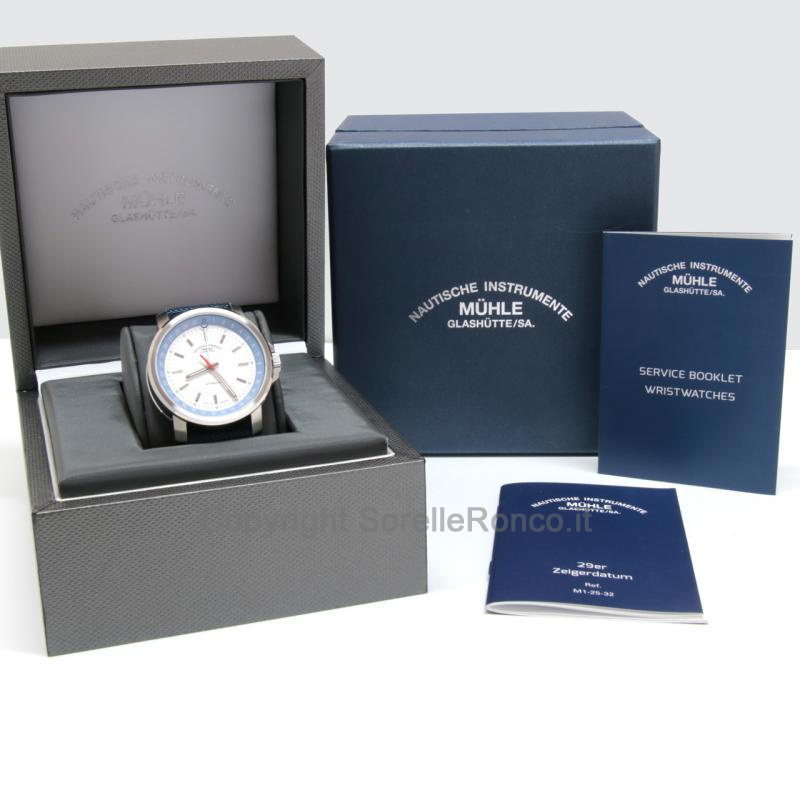 MÜHLE GLASHÜTTE 29ER ZEIGERDATUM BIANCO 42,4MM