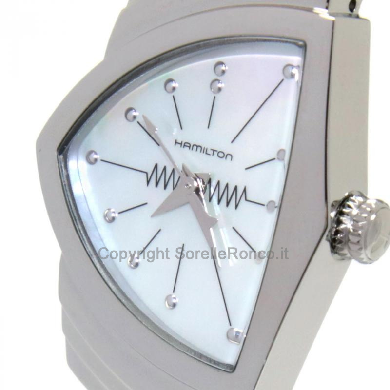 HAMILTON VENTURA BIANCO MADREPERLA 36,50MM ACCIAIO