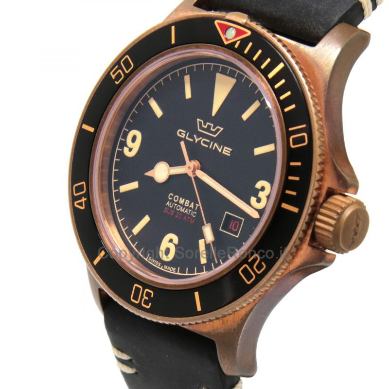 GLYCINE COMBAT SUB VINTAGE 42MM BRONZO