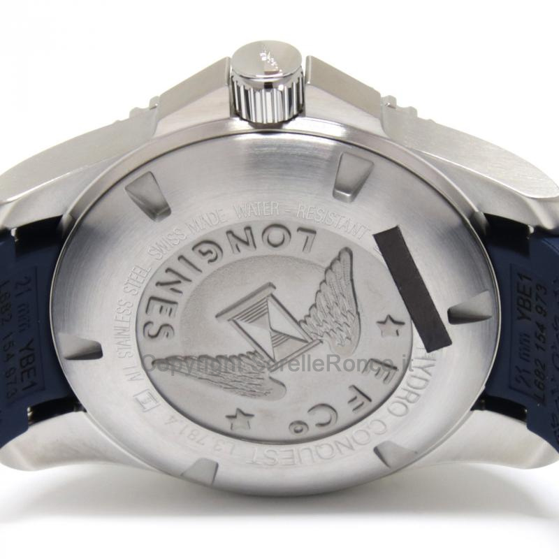 LONGINES HYDROCONQUEST 41MM AUTO BLU CAUCCIÙ