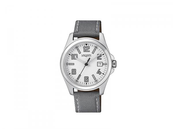 IB7-619-10 - Vagary Boy Bianco 36mm Tessuto Grigio