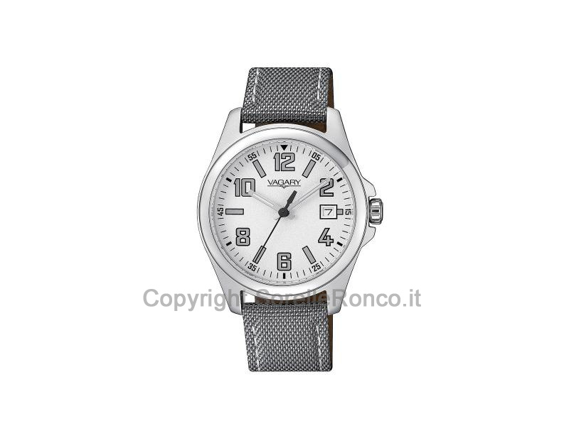 VAGARY BOY BIANCO 36MM TESSUTO GRIGIO