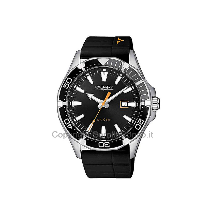 VAGARY AQUA39 NERO SILICONE 99TH 43MM