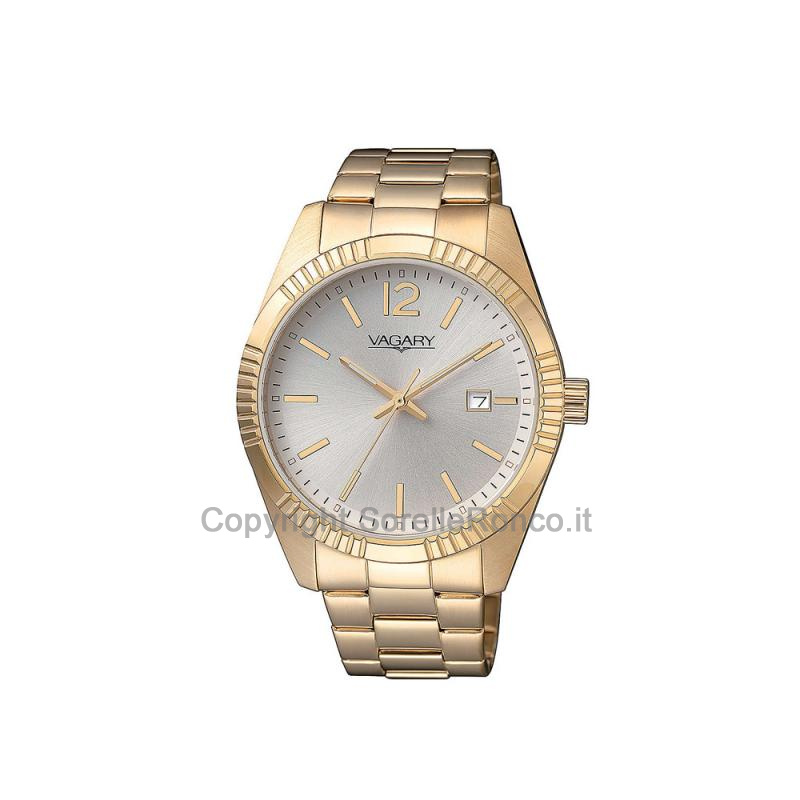 VAGARY TIMELESS GRIGIO 39MM PLACCATO ORO