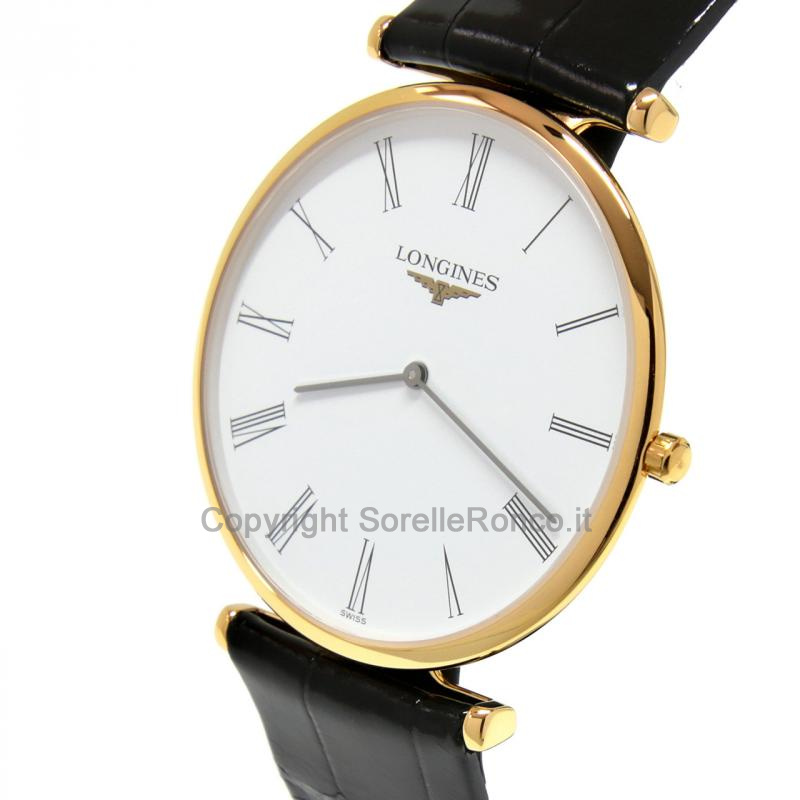 LONGINES LA GRAND CLASSIQUE BIANCO 37MM PELLE NERA