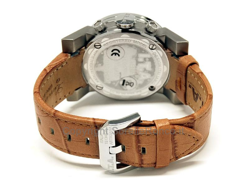  I.T.A. B.COMPAX 42MM VERDE CHRONO PELLE BERIGE