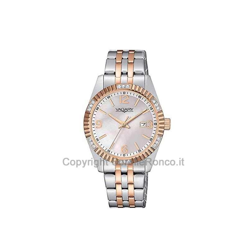 VAGARY TIMELESS MADREPERLA 30MM PLACCATO ORO ROSA
