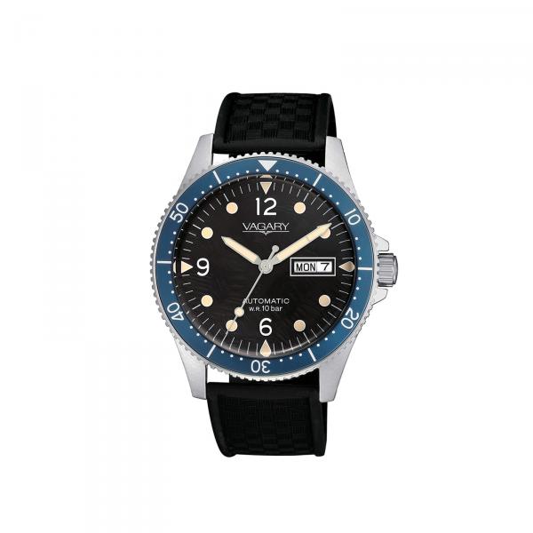 IX3-319-52 - Vagary Aqua39 Nero 40mm Ghiera Blu