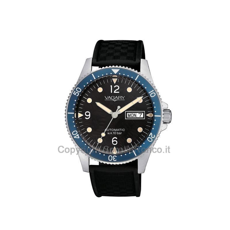 VAGARY AQUA39 NERO 40MM GHIERA BLU