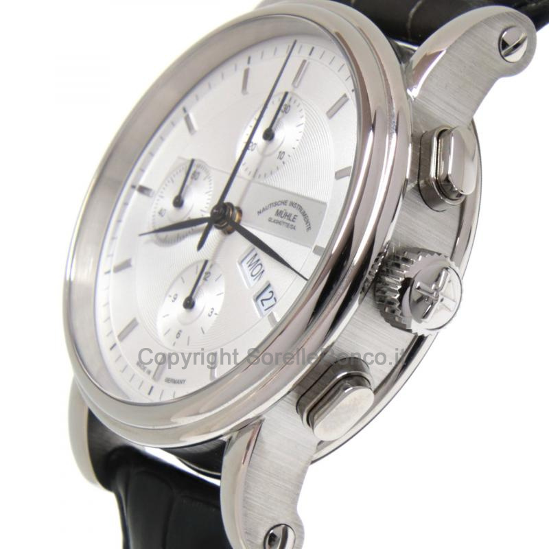 MÜHLE GLASHÜTTE TEUTONIA II SILVER CHRONO 42MM