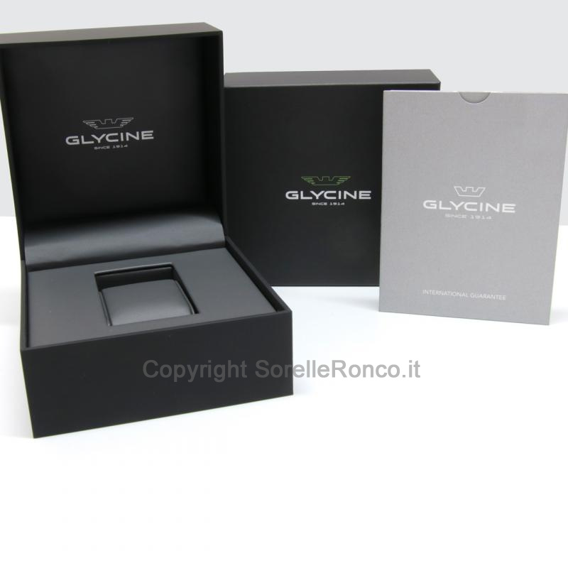 GLYCINE COMBAT SUB ACCIAIO NERO AUTO 46MM
