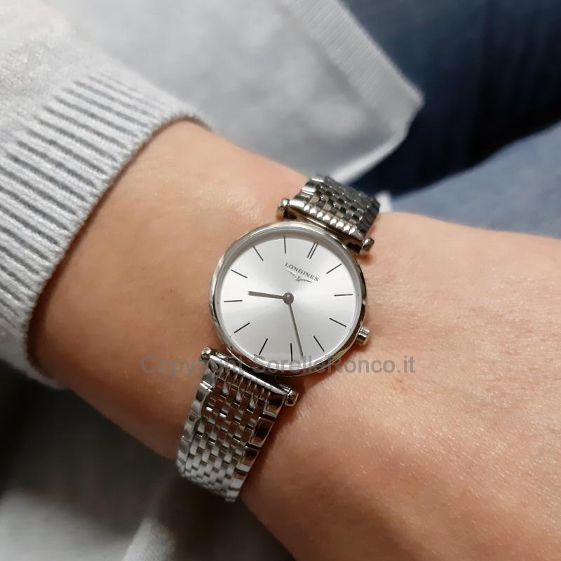 LONGINES LA GRAND CLASSIQUE SILVER ACCIAIO 24MM