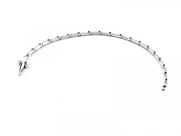 JPBR1020B - Bracciale Cesare Paciotti Bianco Nero Tennis 21cm