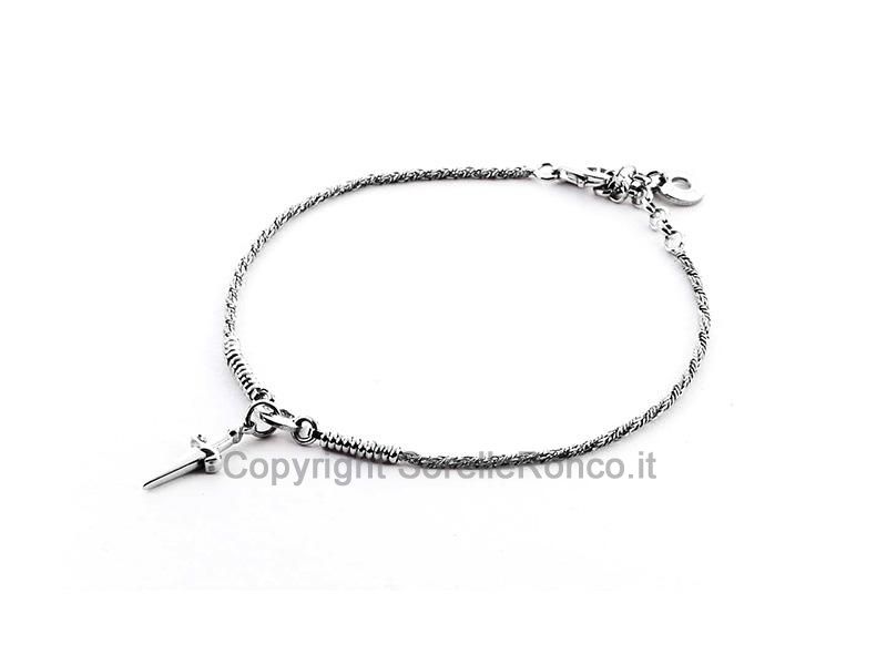 CESARE PACIOTTI  ARGENTO PENDENTE LOGO 19/22CM
