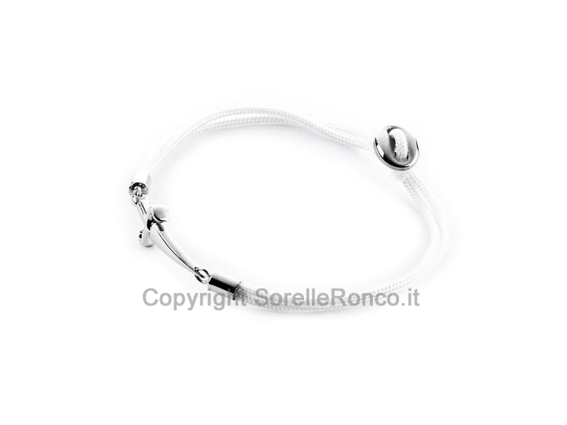 BRACCIALE CESARE PACIOTTI CORDINO BIANCO 21CM