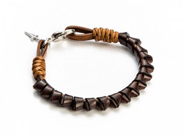JPBR1163B - Bracciale Cesare Paciotti Pelle Nero Pugnale
