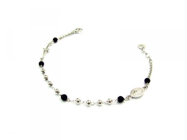 JPBR1257B - Bracciale Cesare Paciotti Cerdanya Argento Nero