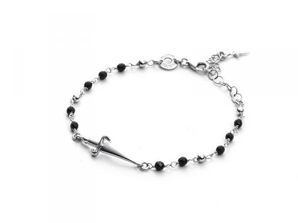 JPBR1309B - Cesare Paciotti City By Night Nero e Argento 17cm