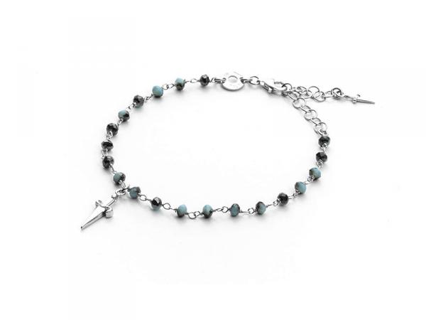 JPBR1313B - Bracciale Cesare Paciotti Blue City Argento 17cm