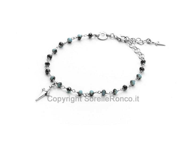 BRACCIALE CESARE PACIOTTI BLUE CITY ARGENTO 17CM