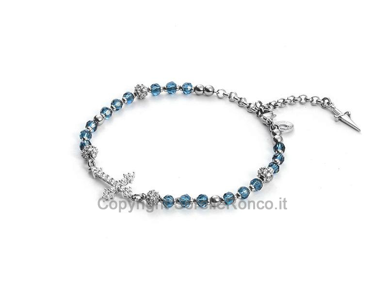 CESARE PACIOTTI AMAZING CROSS BLU PAVÈ 17CM