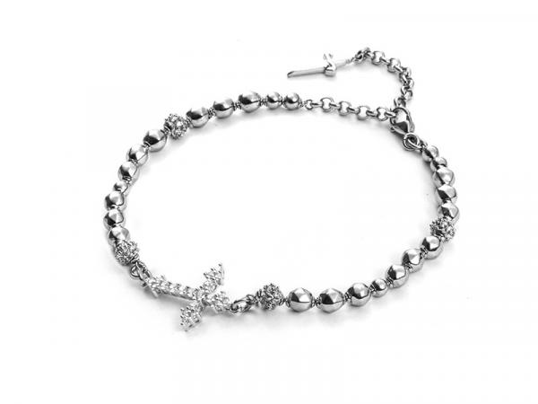 JPBR1334B - Cesare Paciotti Amazing Cross Argento Pavè 17+7cm