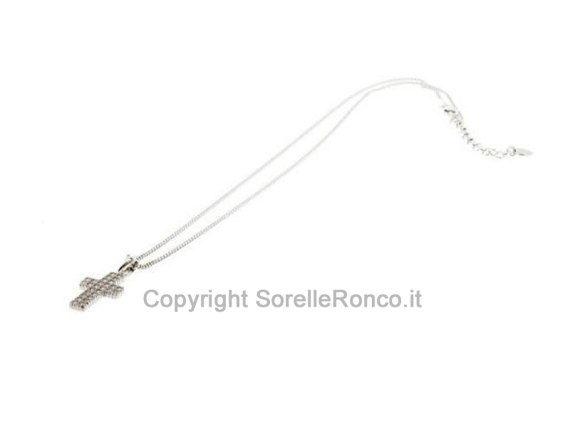 COLLANA CESARE PACIOTTI ARGENTO CROCE