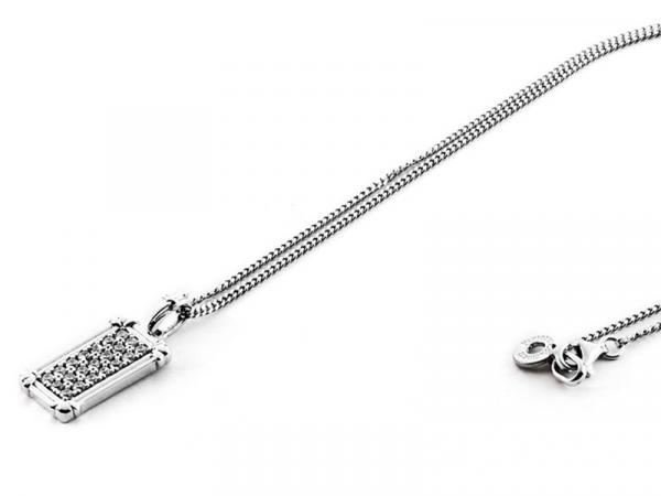JPCL1015B - Collana Cesare Paciotti Argento Cristalli Bianchi