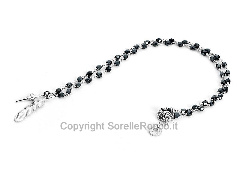 COLLANA CESARE PACIOTTI FEATHER TRENDY ARGENTO
