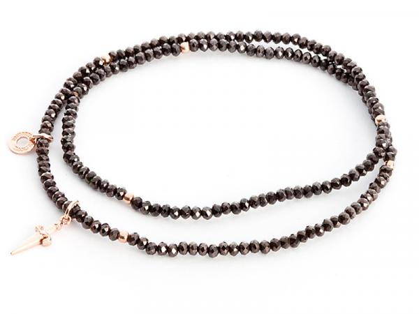 JPCL1127B - Collana Cesare Paciotti Elastic Lines Marrone Oro