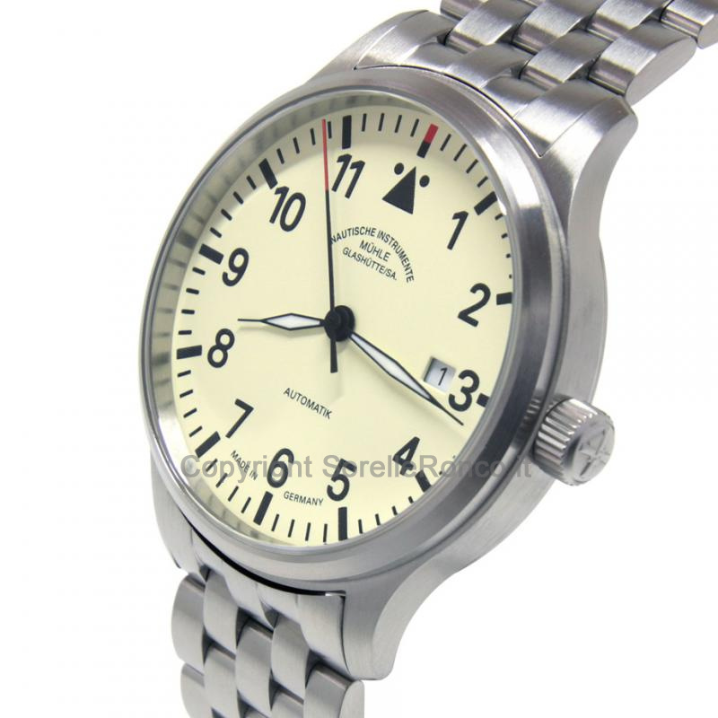 MÜHLE GLASHÜTTE TERRASPORT II CREMA 40MM ACCIAIO