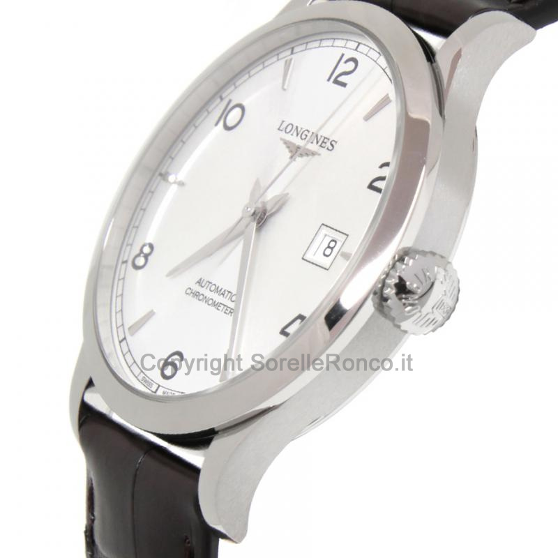 LONGINES RECORD AUTOMATICO CHRONOMETER 40MM SILVER