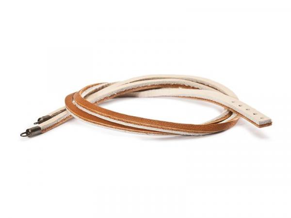 L5112-41 - Bracciale Trollbeads Pelle Marrone Beige