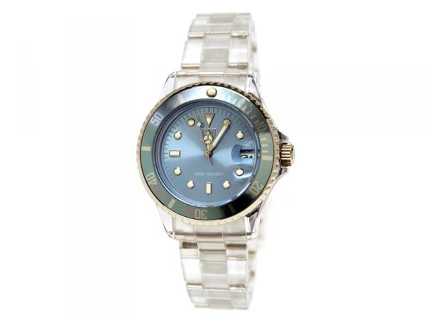 LA0061 - Light Time 34mm Celeste Quarzo Acciaio