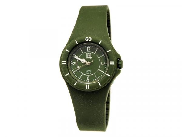LA0162 - Light Time 32mm Verde Silicone Quarzo