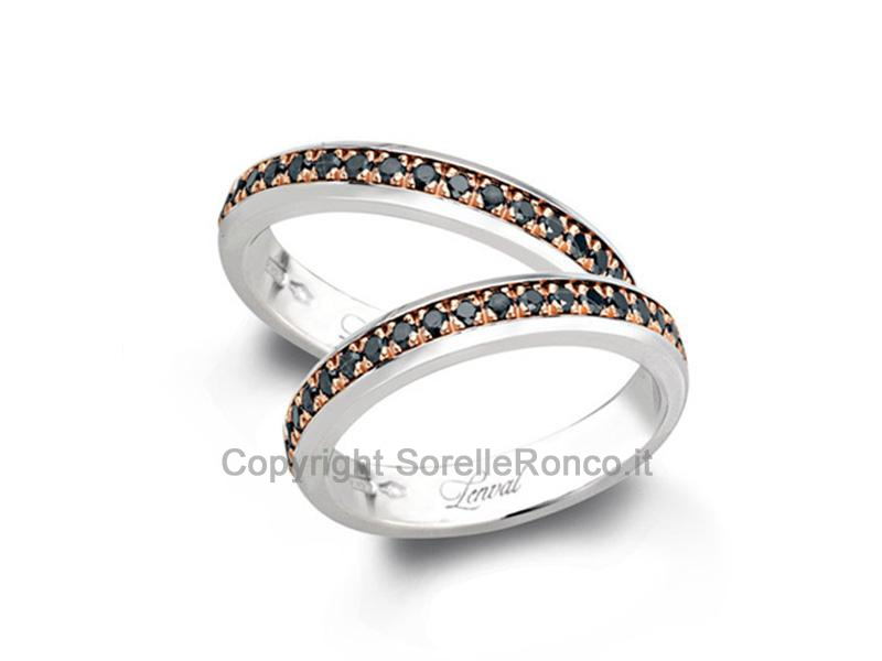 FEDI ORO 18KT LADY 3,5MM DIAMANTI NERI