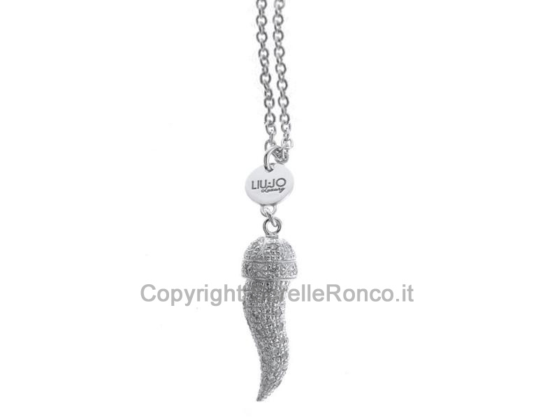 COLLANA ARGENTO LIU-JO CORNETTO