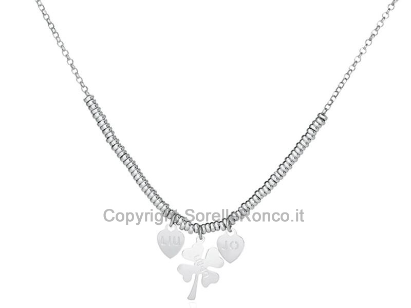 COLLANA LIU JO ARGENTO CON QUADRIFOGLIO