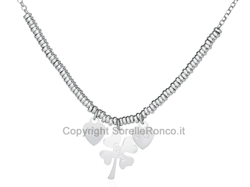 COLLANA LIU JO ARGENTO CON QUADRIFOGLIO